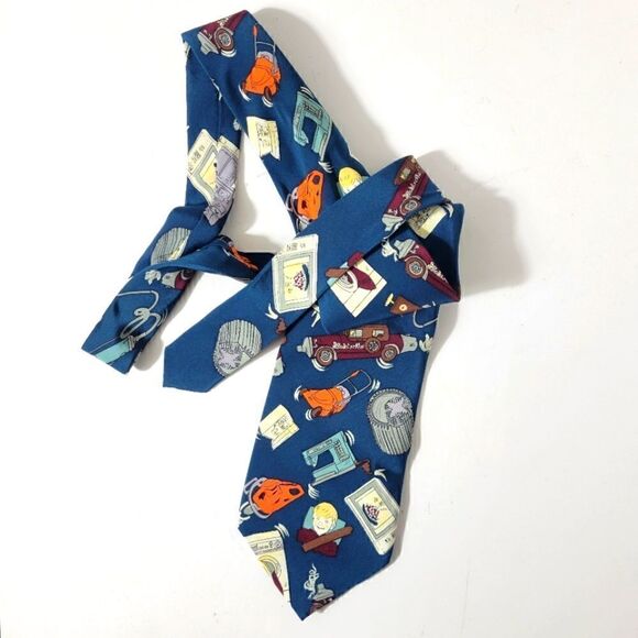 Vintage Electrolux Appliances 100% Silk Tie - Picture 1 of 9